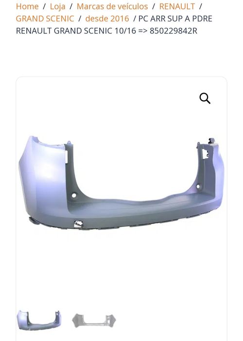 Para choque Renault Scenic 2016 a 2023