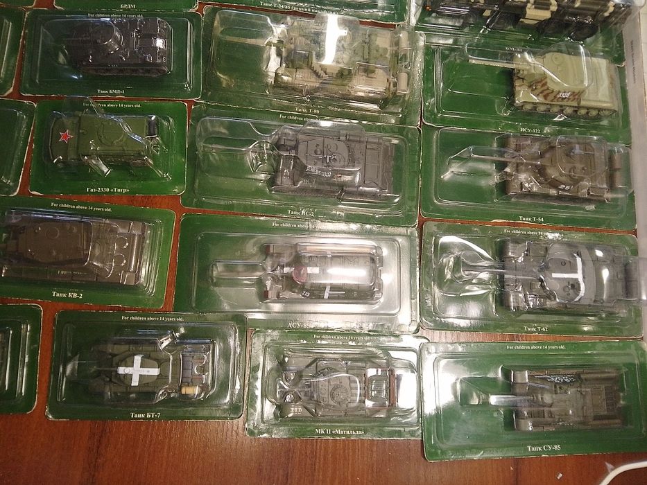 Модели серии Русские Танки Масштаб 1:72