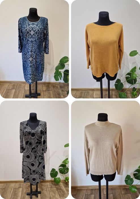 Duża paczka zestaw worek paka ubrań damskich L XL