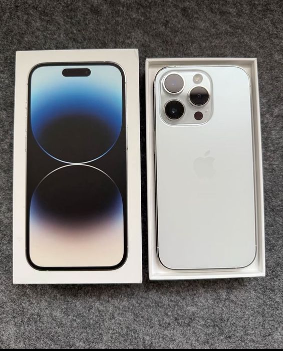 iPhone 14 Pro 256GB Silver | Como Novo | Caixa + Acessórios + AirTag