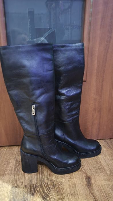 Kozaki buty Carinii czarne rozm 40