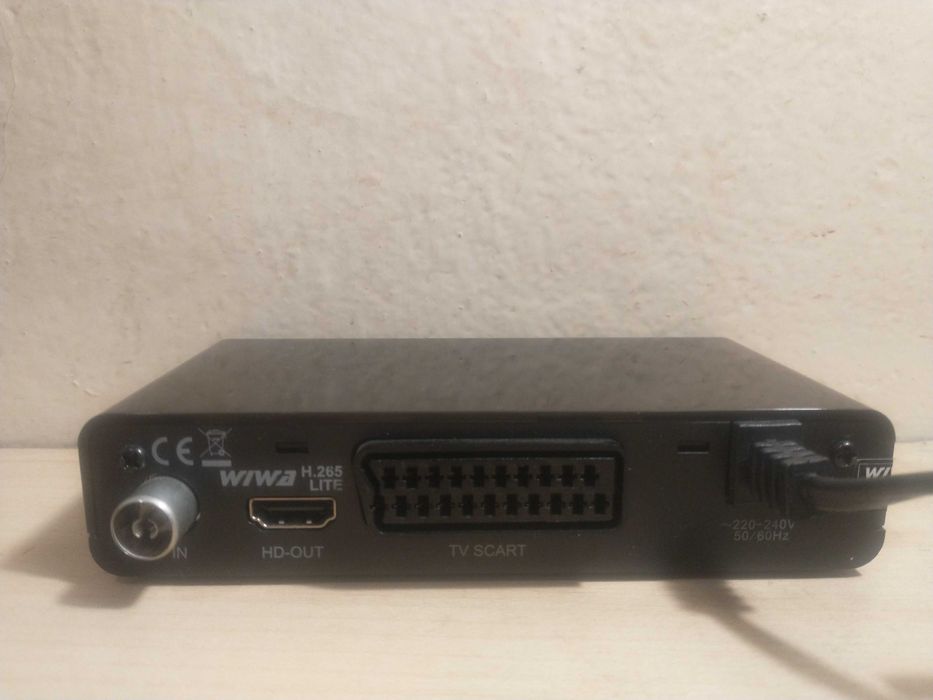 Dekoder TV naziemnej WIWA H.265 Lite New DVB-T2 HEVC, nowy
