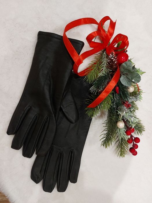 Rękawiczki skórzane damskie
