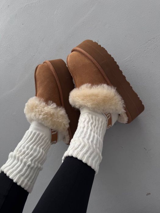 36-41 р угги UGG FUNKETTE CHESTNUT beige