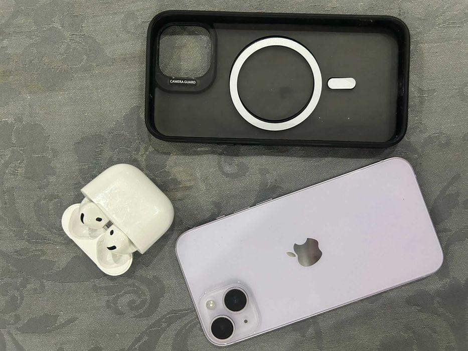 iPhone 14 + AirPods (como novo)
