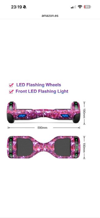 Hoverboard com Leds e bluetooth