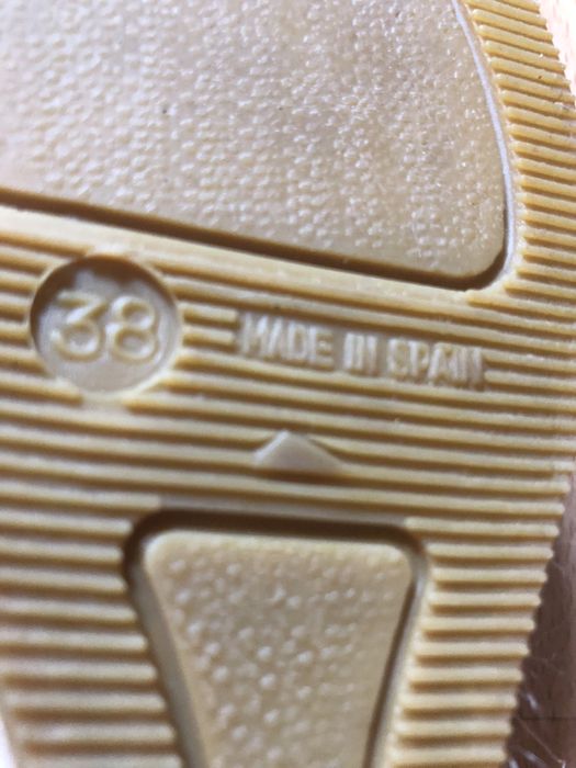 VIDORRETA espadryle , klapki skórzane 38