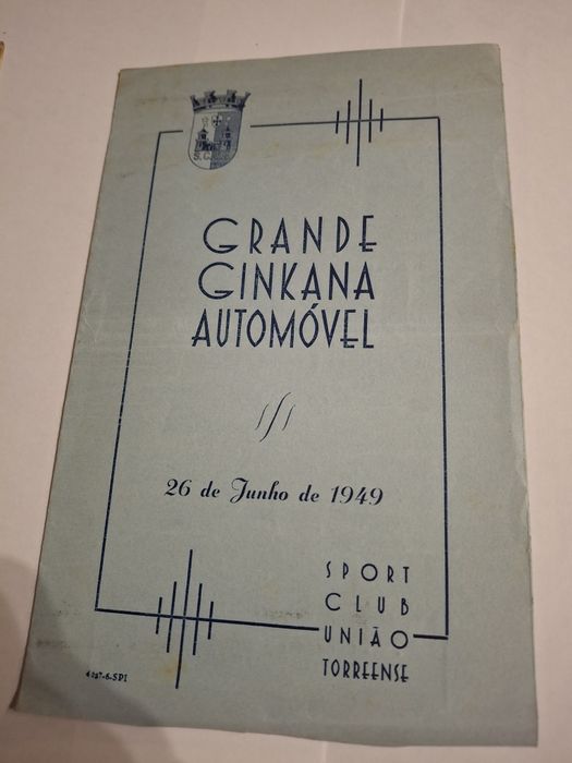 Automobilismo 1949 gincana sport clube  torreense Torres vedras
