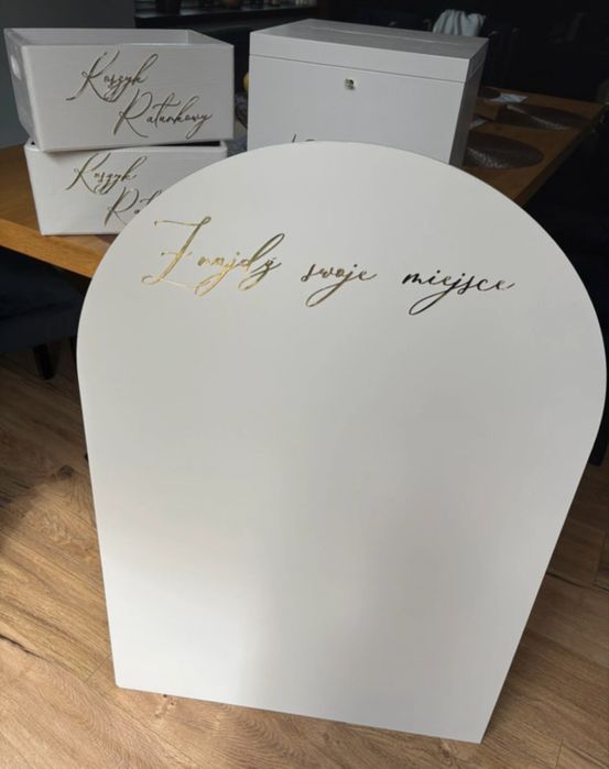 Zestaw dekoracji weselnych
