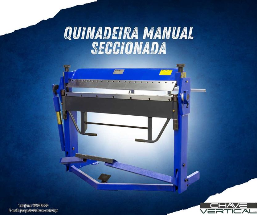 Quinadeira Manual Seccionada 1270 mm Esp. 2 mm     JR19