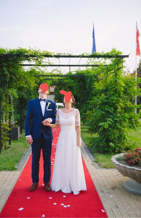 Suknia Ślubna bolerko welon ivory XS sweetheart