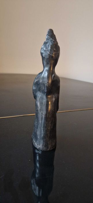 Rzezba ceramika sygnowana Solange aukcyjna antyk dekor