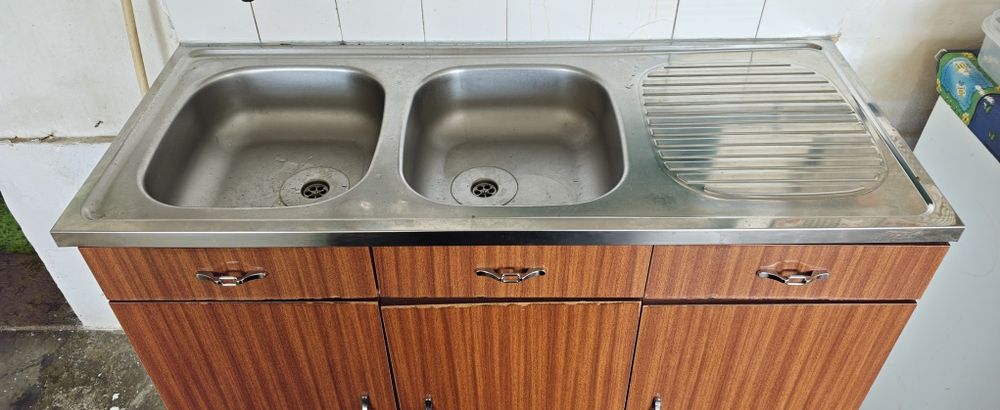 Cuba dupla de inox