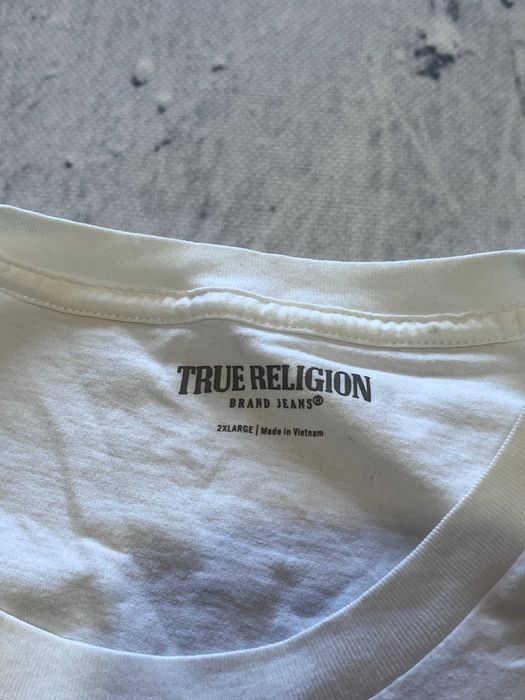 Biała koszulka True Religion Emblem Crew
