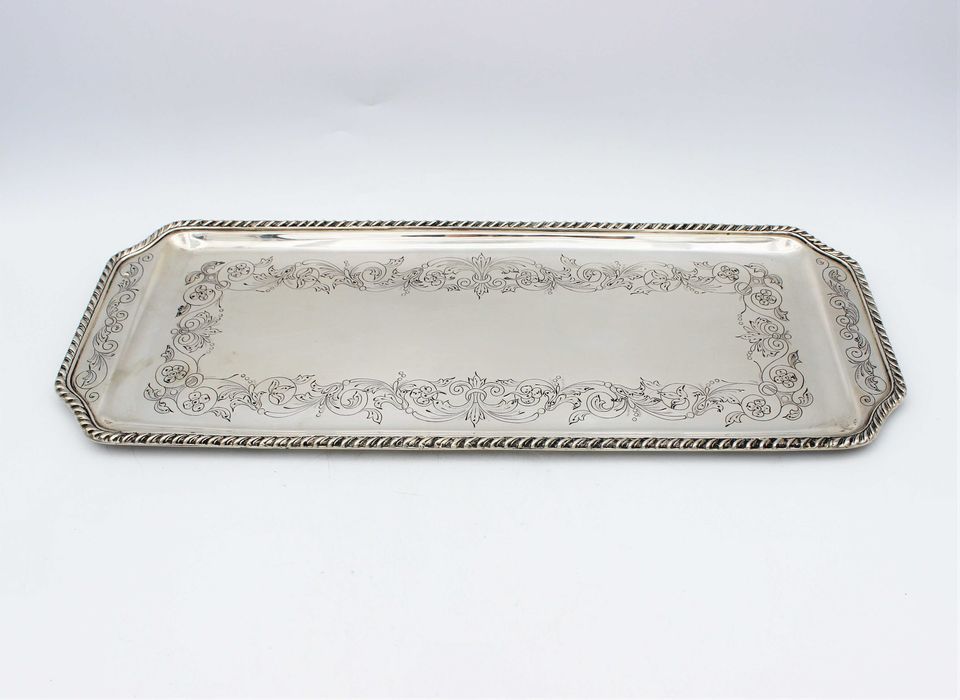 Tabuleiro/Torteira em Prata Portuguesa