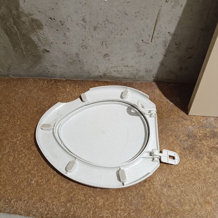 Сидіння для унітазу з дефектом