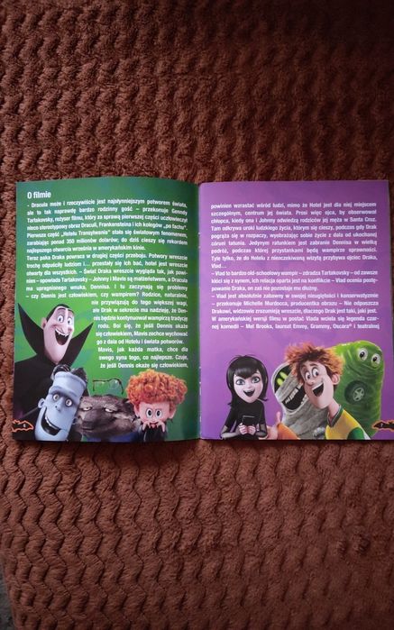 Książka i film na DVD Hotel Transylwania 2.