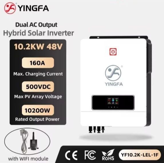 Гібридні інвертори Yingfa Risen 48V 10.2kW