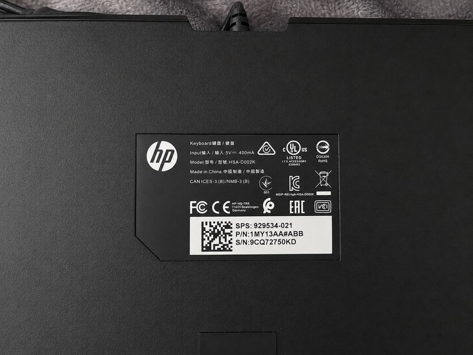 Teclado Mecânico HP OMEN Encoder RGB