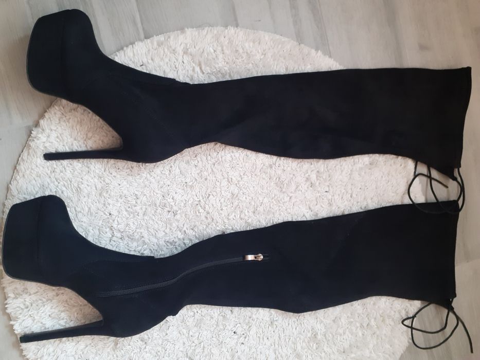 Ботфорти замш стріпи весна/осінь
нові