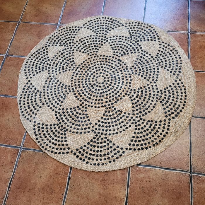 Dywan okrągły z juty