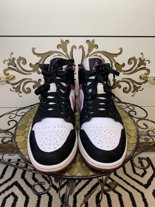 Белые кожаные кеды кроссы замшевые кроссовки nike air jordan 1 retro