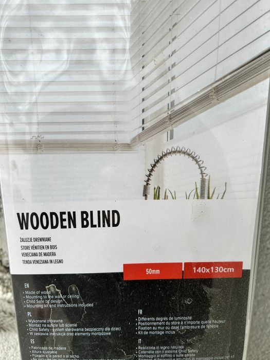 Zaluzje drewniane nowe
