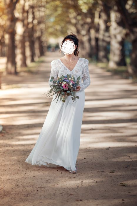 Suknia ślubna Boho r.38-40