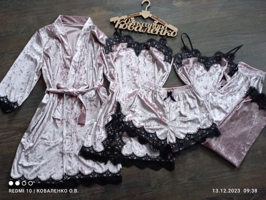 Велюрові піжамки 5в1-6в1