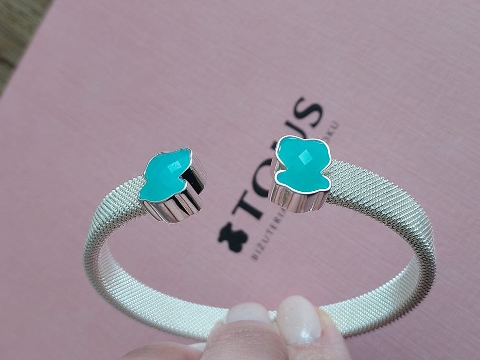 Otwarta bransoletka z misiem