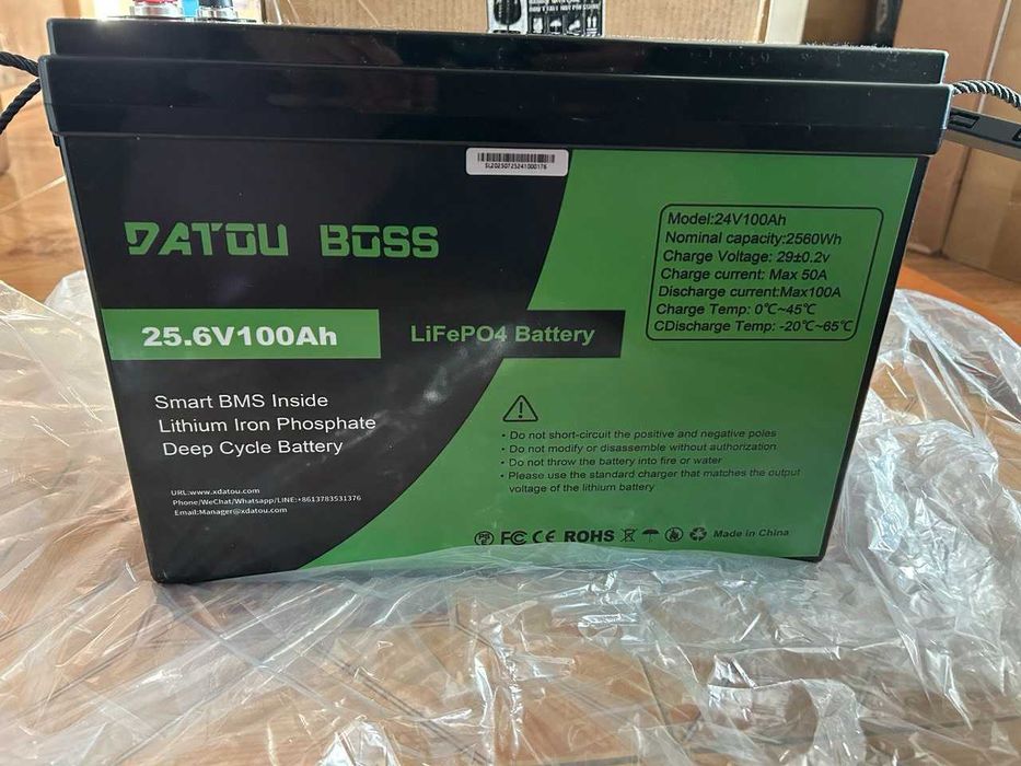 Аккумулятор DATOU BOSS 24В 100 Ач 2560 Втч LiFePO4: 16 500 грн ...