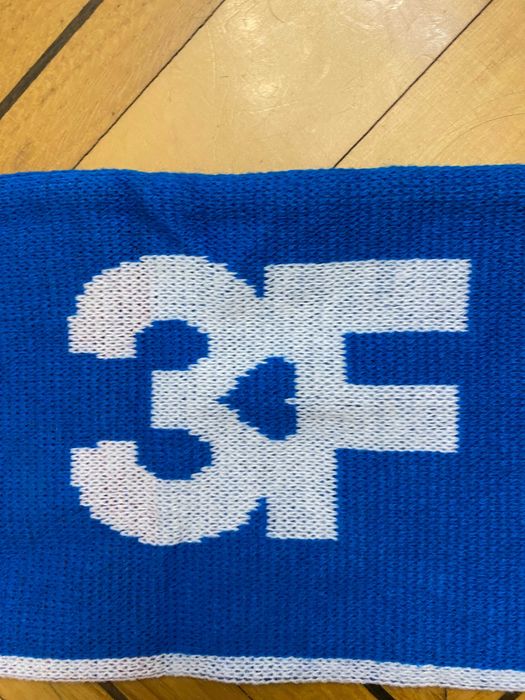 3F Superliga szalik piłkarski dwustronny dziany