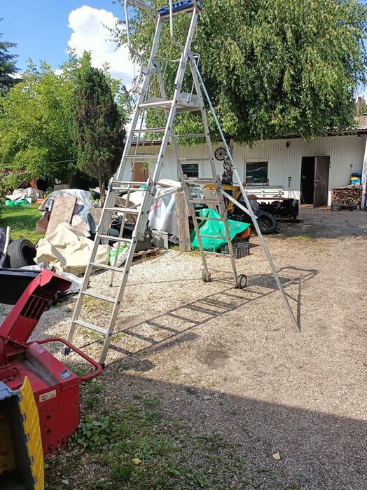 Drabina Aluminiowa Podest roboczy Rusztowanie 230 cm