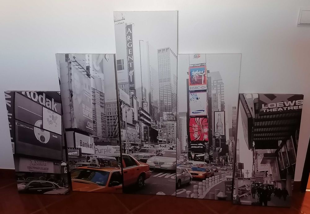 Conjunto Telas Times Square (Nova Iorque)64750928271617120