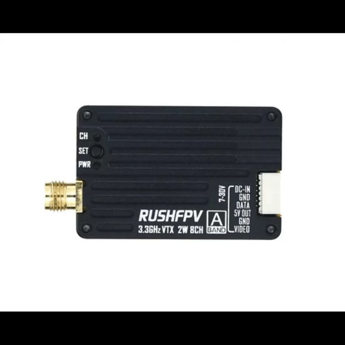 Відеопередавач (VTX) RushFPV 3.3GHz 2W з відеоантеною для дрона FPV