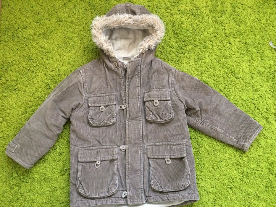 Зимова вельветова куртка на хлопчика 4-5 р