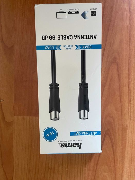 Hama - kabel antenowy 3m czarny