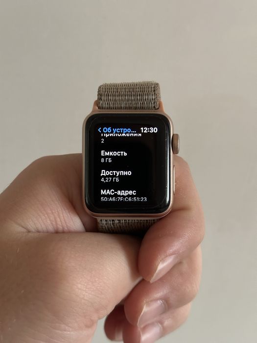 Apple watch 3 38 gold епл вотч золотые