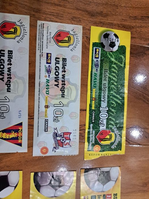 Bilety kolekcjonerskie Jagiellonia Białystok 2003/2004