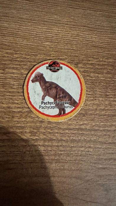 Jurassic Park The Lost World Tazo Leaf Tazo numer 3/24 Pachycefalozaur