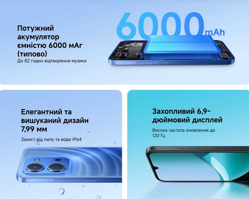 ••• Xiaomi Redmi 15C 8/256 • 6/128 • 4/128 +Блок 33Вт • Магазин • Гарантія • Чохли • Скло