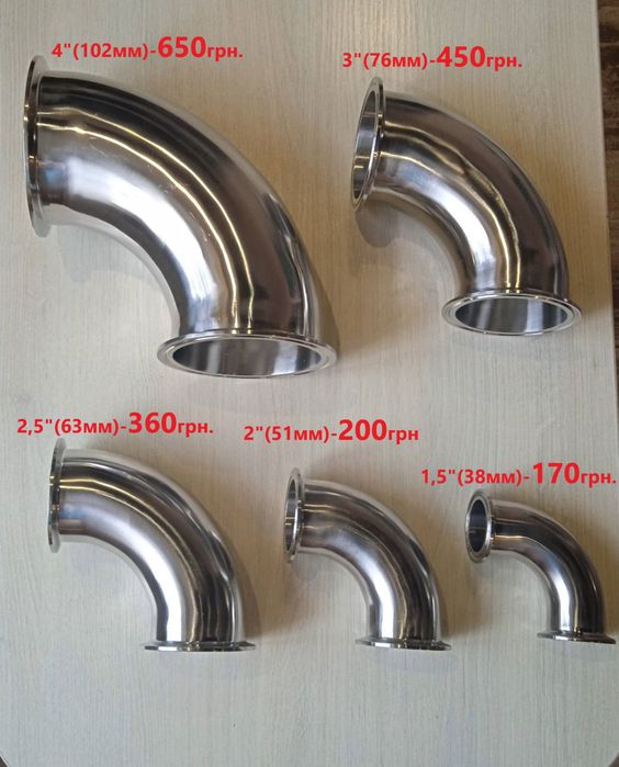 Диоптр 160мм и 350мм под кламповое соединение 2" (,1,5", 2,5",3",4")