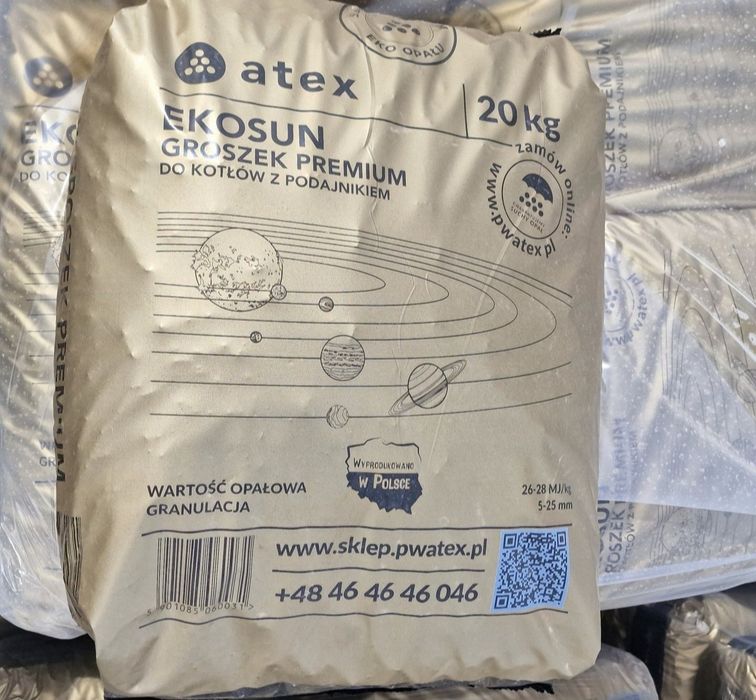 Węgiel Groszek Atex EKOSUN 28MJ Promocja