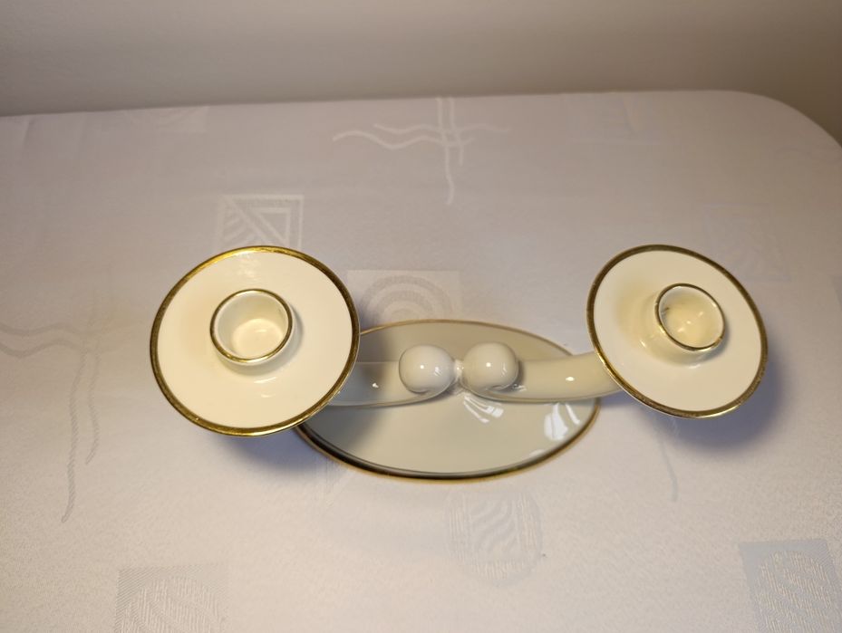 Porcelanowy świecznik