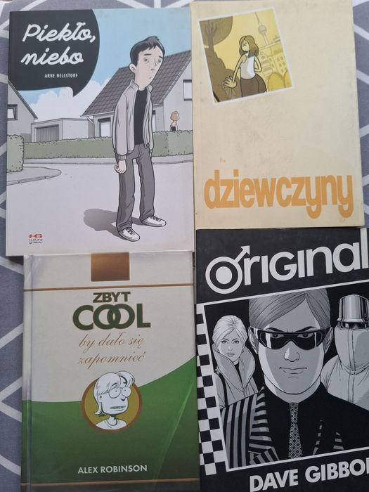 Zestaw komiksów dla dorosłych Piekło, niebo Arne Bellstorfa .Dziewczyny  autorstwa Felixa "Flixa" Görmanna, Zbyt cool  Alexa Robinsona.Original