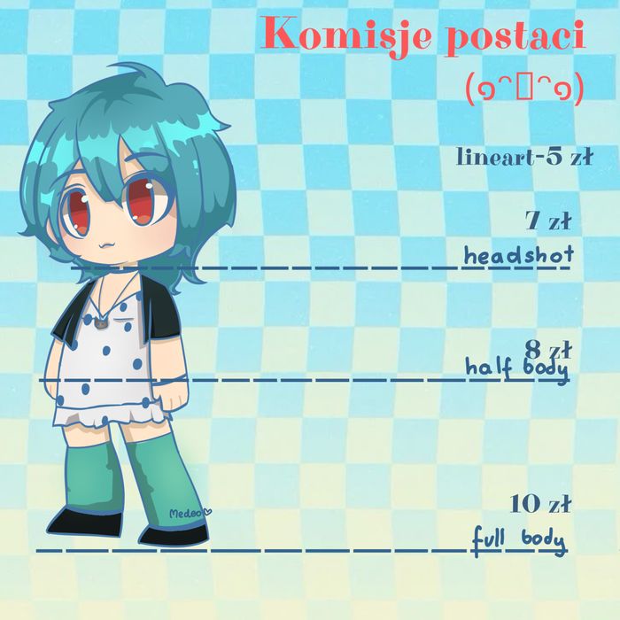 Komisje na postacie styl chibi