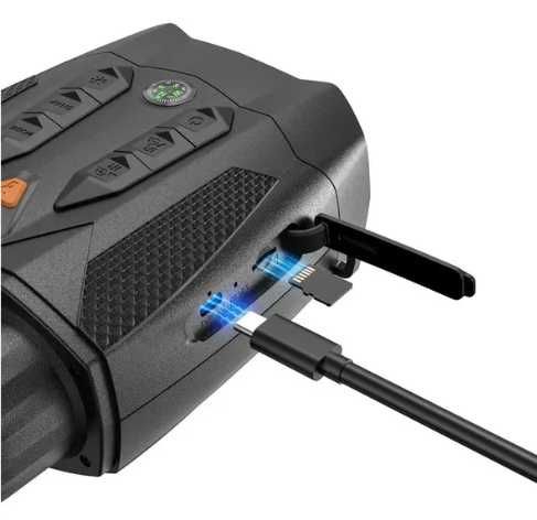 Цифровий бінокль нічного бачення 4K, зум 10Х, з дальністю до 800м / Бінокулярний прилад нічного бачення