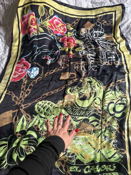 Большой шарф ed hardy chanel gucci dior