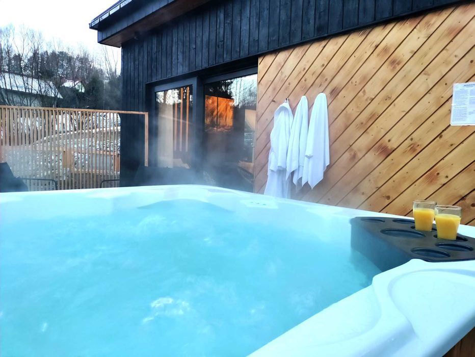 Domek w górach Sauna i Jacuzzi -  kominek, balia