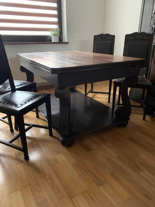 sprzedam stare meble: stół, krzesła i zagar